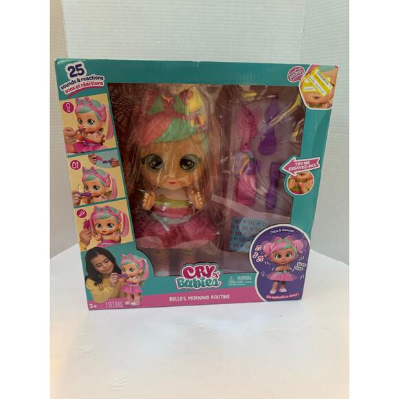 Cry Babies Bella’s Morning Routine – Interactive Baby Doll with 20+ Sounds - Picture 10 of 10